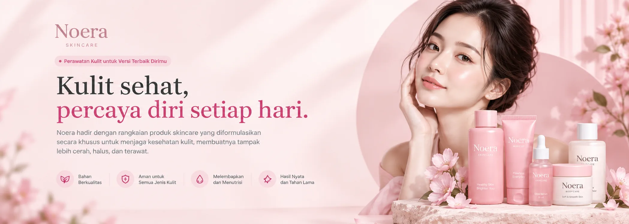Noera Skincare: Kulit sehat, percaya diri setiap hari. Bahan berkualitas, aman untuk semua jenis kulit, melembapkan dan menutrisi, hasil nyata dan tahan lama.